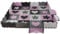 Puzzle Spielteppich Spielmatte Kindertepich Schaumstoffmatte 2D 3D Tasche 16135, Farbe:Rosa-Grau