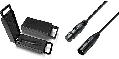 Behringer Ultravoice XM8500 Dynamisches Gesangsmikrofon mit Nierencharakteristik & Adam Hall Cables K3DMF0150 DMX Kabel XLR Male auf XLR Female 1,5m