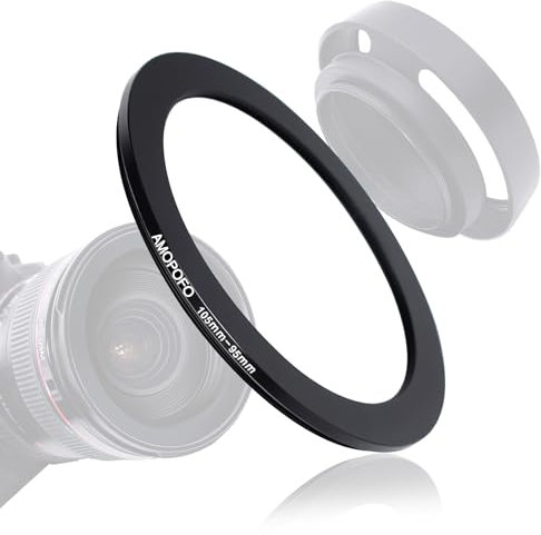 105mm Objektiv Konverter 95mm Kamera Filter Ring,Kompatibel mit Allen 105mm Kamera objektiven zu 95mm UV,ND,CPL Zubehör,Aus CNC gefrästem Material (105mm-95mm)