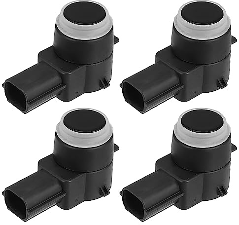 X AUTOHAUX PDC Einparkhilfesensor Für Chrysler Town & Country 09-15 4 Stück | Schwarz Kunststoff Metall, Für Jeep Grand Cherokee 11-12, Für Dodg Durango 11-12, Für Ram 1500-3500 10-12
