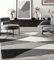 the carpet Pearl Moderner Dichter Kurzflor Wohnzimmer Schlafzimmer Teppich, Konturenschnitt, Geometrische Muster, Wellenmuster, Grau, 80 x 140 cm