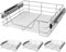 Casaria® 4x Teleskopschublade Schrankauszug Küche Schublade 60cm 25kg Belastbar Verchromt Korbauszug mit Zubehör Haushalt Küchenschrank Kleiderschrank