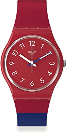 Swatch Gent Bio-Uhr SO28R112 Farbe Block, mehrfarbig, Armband