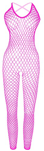 JFAN Ensemble De Lingerie en Maille pour Femmes Bodysuit Mini Robe Pyjama Dentelle Transparent Nuisette Femme Sensuelle Regali Di Festa