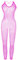 JFAN Ropa Interior de Malla Mujer Trajes de una Pieza Conjunto Lenceria Body Mini Vestido Pijama de Encaje Transparente Regalo de Nochebuena y San Valentín，Talla única Rosa