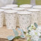 Ginger Ray White and Green Botanical Leaf Print Christening Paper Cups Pack of 8