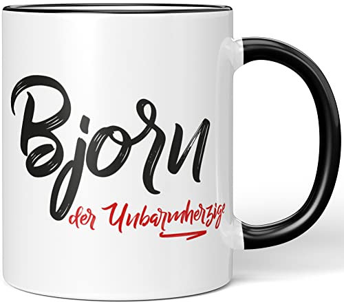 JUNIWORDS Tasse, Bjorn, der Unbarmherzige, Schwarz (5216946)