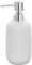 Inbagno Dispenser Sapone Bianco, 280 ml in Ceramica, Linea Cup