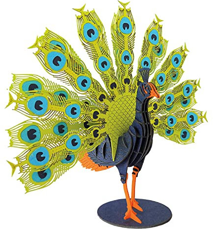 Fridolin 3D Papiermodell Pfau