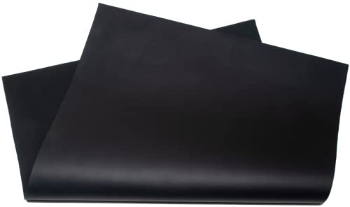 HAPPER STUDIO Rindsleder Stärke 1,6 mm. Pull-Up Crazy Horse gewachstes Leder. Echtlederblätter für Basteln. (1, Schwarz, A1 (594 x 841mm))