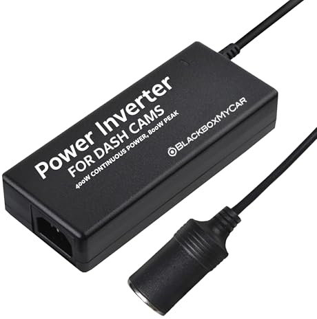 BlackboxMyCar Power Inverter for Dash Cams and Dash Cam External Battery Packs (Compatible with BlackboxMyCar PowerCell 8, BlackVue B-124X/B-130X, Cellink NEO, Thinkware iVOLT)