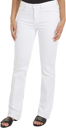 Tommy Hilfiger Damen Jeans Bootcut, Weiß (Th Optic White), 31W/32L