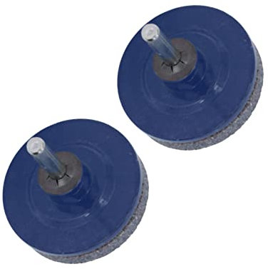 Pssopp Lawn Mower Blade Sharpener, 0.6cm Thread, Wear-Resistant ABS Lawn Mower Blade Sharpener for Sickle Bar Cutter (Blue)