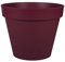 EDA - Pot de Fleur Rond Toscane Ø 48 cm - Volume 43 L - Ø 47,5 x H.39 cm - Rouge Bourgogne