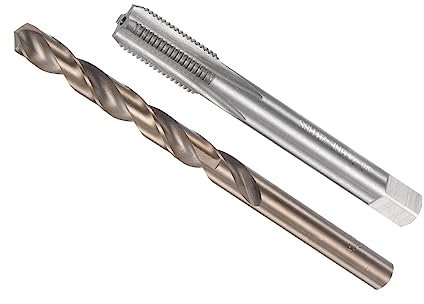 CoCud Taraud et Perceuse Mèche Ensemble, 3/8-24 UNF 2B Taraud Filetage 8,5 mm Perceuse Diamètre, Machine Vis Taraud & Torsion-(pour Filetage Tapotement Réparation), 1-Ensemble