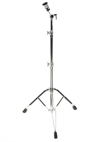 Fame CS9001, Professioneller Beckenständer, Doppelstrebig, Verchromt, Schnellverschluss, Druckmechanismus, Stufenlose Höhenverstellung, Robuste Konstruktion, Klappbare Beine, Breite Standfüße aus