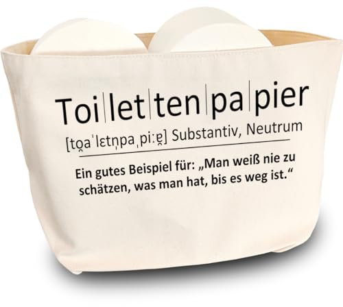 COZYINT® [DAS ORIGINAL] toilettenpapier aufbewahrung lustig – klopapier Rollen Organizer, wc Papier ersatzrollenhalter, toilettenpapieraufbewahrung, klorollenaufbewahrung