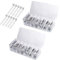 Thapncow 2 Stück 7 Fächern Kabelaufbewahrungsbox|tragbare Kabelmanagement-Kabel-Organizer-Box|Schreibtisch-Organizer und Aufbewahrungl Aufbewahrung für ladekabel für Arbeitsplatte, Büro, Hausgebrauch