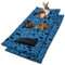 NEO SOLVO 2 Stück Käfigeinlage für Kaninchen und Meerschweinchen mit Abnehmbarer Fleece-Tunneldecke - perfekte Einstreu für Innenkäfige und C&C - saugfähig, wasserdicht - 70 cm x 140 cm - Dunkelblau