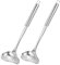 Healvian 2 Stück Soßenkelle Saucenlöffel Schöpflöffel Edelstahl Suppenkelle Saucenkelle Soßenlöffel mit Ausgießer Saucen Gießlöffel Rostfrei Suppenkelle Edelstahl Schöpflöffel Sauce Spoons 30cm