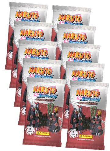 Panini Naruto Shippuden Karten - Akatsuki Attack Trading Cards (2024) - Sammelkarten - 10 Booster