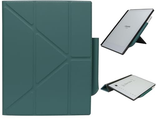 ZhaoCo Case for reMarkable 2 Paper Tablet 10.3 2020 Released, Slim Lightweight Protective Book Folio Stand Cover Leather Case with Built-in Pen Holder - Green #2