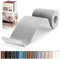 Linen Repair Patches 10x200 cm, Self-Adhesive Linen Fabric Patches, Multi Color, Durable & Premium Can be Used for Linen Sofa, Headboards, Chairs, curtain, and Upholstep Repair（Light Grey)