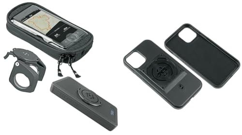 SKS GERMANY COMPIT+/Power & COM/SMARTBAG Handyhalterung mit 10.000 mAh Powerbank & COMPIT Cover für iPhone 12/12 Pro Handyhülle mit Befestigungsvorrichtung