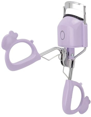 Beheizter Wimpernzange, Schnell Aufladender Elektrischer Wimpernzange, Temperaturkontrolle, Langanhaltendes Locken, 2-in-1-Metallheizung für Frauen mit (3)