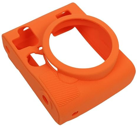 Générique Etui pour Fujifilm Instax Mini 90,Etui de Protection en Silicone Souple pour Appareil Photo Mini 90 (Orange)