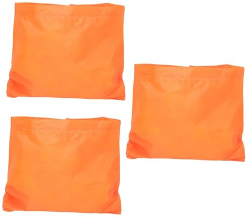 minkissy 3St Hygiene-Müllsäcke Beutel Vacuum Cleaner Bags abfall Eimer abfallbehälter Abfallsack Kehrsack für den Außenbereich Outdoor-Müllsack Müllbeutel Oxford-Stoff Orange