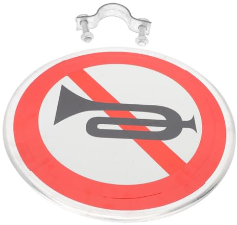 MUSISALY Panneau D'interdiction De Klaxon Signalisation Routière Panneau De Circulation De Klaxon Pour Avertissement Décoration De Jardin