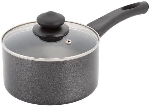 Kaufmann 16cm Non Stick Saucepan, 1.5L Multipurpose Small Saucepan with Lid, Easy Clean Granite Coated with an Aluminium Base, Suitable for All Hob Types Including Induction, PFOA Free