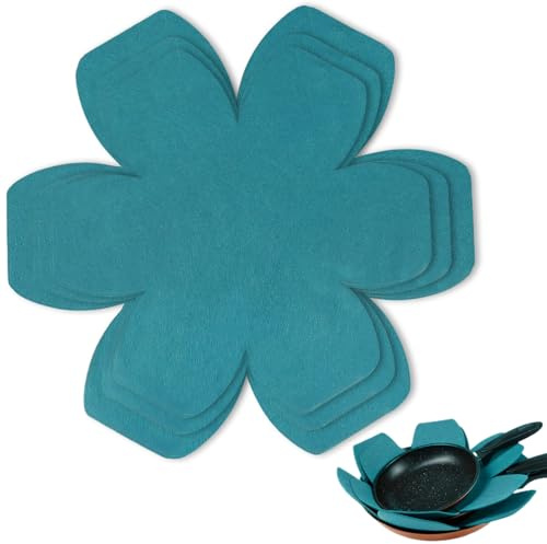 6 Piezas Protector De Ollas, Protector De Sartenes, Separador De Ollas, Protector Antiarañazos Para Proteger Superficies, 3 Tamaños Diferentes (15/20/25 Cm)