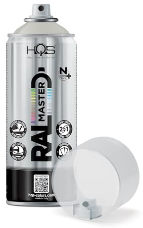 HQS RAL MASTER Lackspray 400ml Nitro RAL-Farben (1, RAL 7038 Achatgrau glänzend)