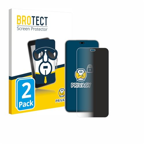 BROTECT Blickschutzfolie für Honor 400 Pro | 2 Stück Anti-Spy Displayschutz Made in Germany Smartphones und Handys Privacy Screen Protector Blaulichtfilter Klare Folie