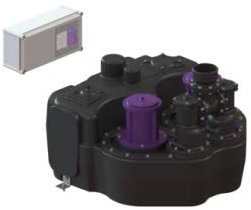 KESSEL Hebeanlage Aqualift F Duo 2 Pumpen SPF1500 S3, 400 V 28652