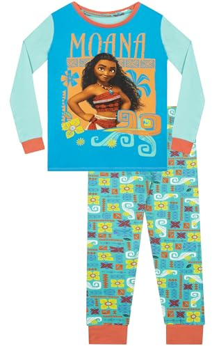 Disney Girls Moana Pyjamas Snuggle Fit Ages 2 to 12 Years