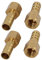 sourcing map Raccord Cannelé 1/8BSP Femelle Filetage 8mm Tuyau Barbillon Coupleur Connecteur Adaptateur 4pcs