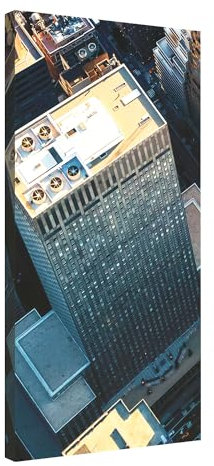 Addictive Sound Akustikpaneele - Akustikplatten und Schallabsorber mit Grafiken - Acoustic Panel Wand - Akustikelemente Bild mit den Maßen 100x50x6 cm - Akustikpaneel Absorber - City_1