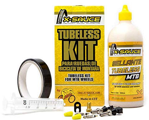 X-Sauce Kit TUBELESS MTB V. Fina - Cinta Negra 25mm.
