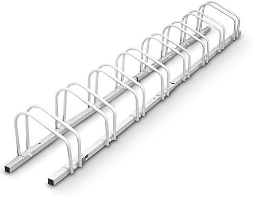 BITUXX® Fahrradständer Aufstellständer Radständer Fahrrad Bike Ständer Metall Verzinkt Platzsparend (Für 8 Fahrräder (2X 4er Ständer))