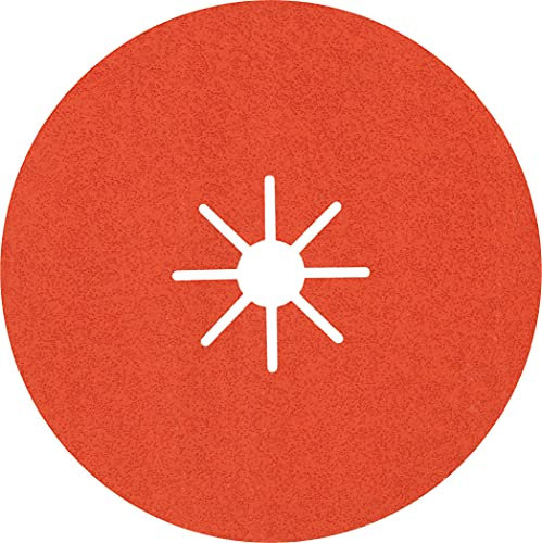 Bosch 25x EXPERT R782 Prisma Ceramic Fiberscheiben, 180 mm (für Stahl, Edelstahlbleche, Ø 180 mm, Körnung 60, Professional Zubehör Großer Winkelschleifer)