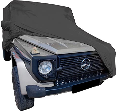 Star Cover Indoor Autoabdeckung kompatibel mit Mercedes-Benz G-Class Long Wheel Base mit Spiegeltaschen SUPER Soft Stretch