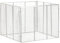 vidaXL Gartenkomposter Komposter Metallkomposter Drahtkomposter Kompostbehälter Streckmetall Kompost Behälter 100x100x77cm Verzinktes Eisen