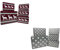 5 Stück Weihnachten Keksdose mit Deckel Metalldose Quadrat Blechdose Weihnachtsdose Plätzchendose Geschenkdose (Silber)