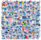 100Pcs Cartoon Stickers Laptop Car Scrapbook Phone Skateboard Computer Cute Cartoon Stickers Vinyl Waterproof Aesthetic Personalised Stickers for Children Teens Boys Girls Adults