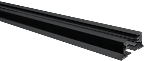 Modernes Schienensystem 100cm, LED Schiene 1-Phasen AUFBAUSCHIENE, Stromschiene Indoor-Lampe Seilleuchte Hängeleuchte Schienensystem fur GU10, ZX (Schiene 1m, Schwarz)