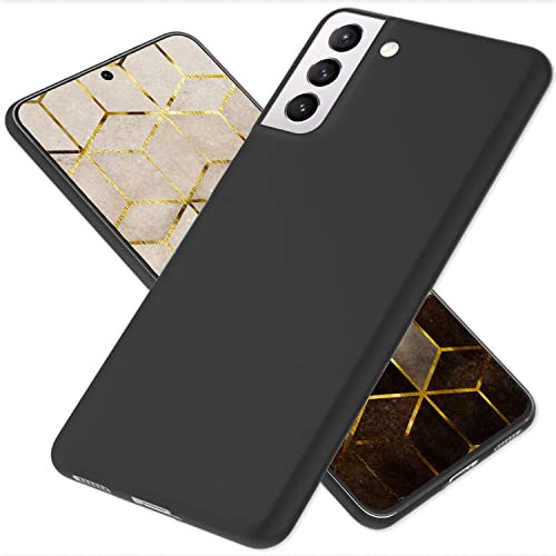 NALIA Ultra-Fina Carcasa Compatible con Samsung Galaxy S22 Funda, 0,3mm Extra Delgado Opaco Anti-Huella Digital Antideslizante, Ligera Cubierta Dura Protectora Hardcase, Color:Negro