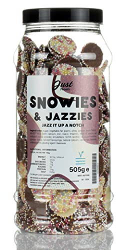 Snowies & Jazzies Gift Jar by Just Treats Sweet Shop Collection